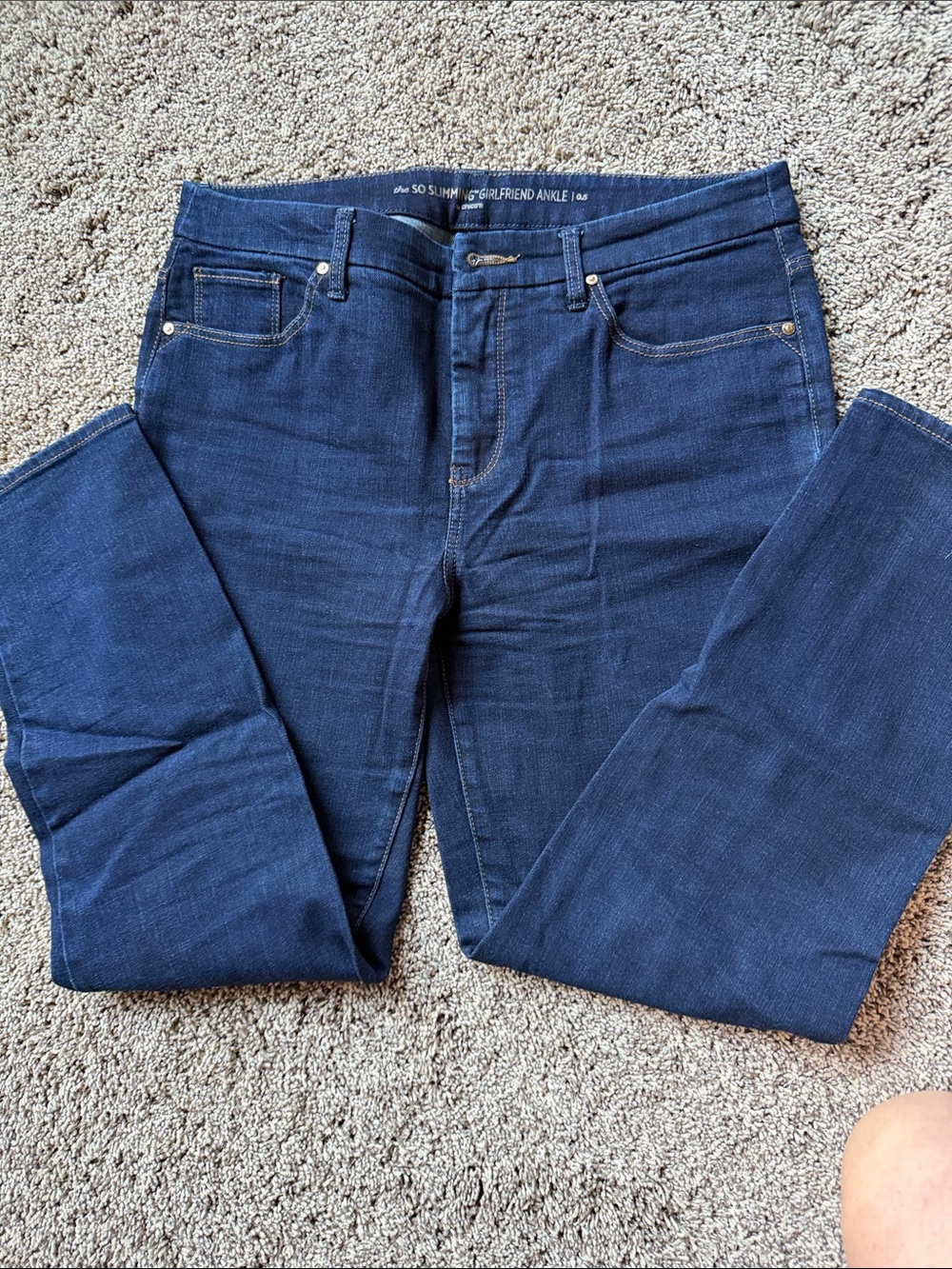 Chicos Dark Blue Wash Ankle Jeans - High-Rise - Size .5 or 8-10